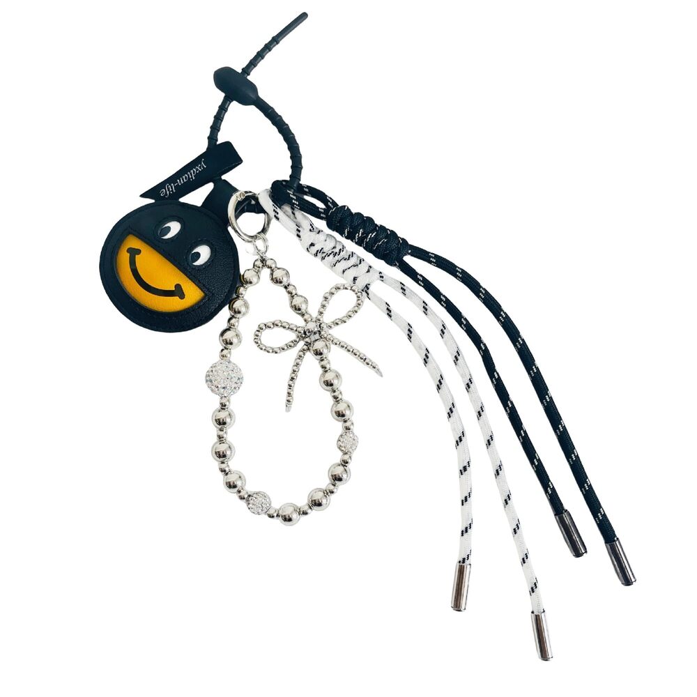 5974 Cute Braided Beaded Keychain Bag Charms for Handbag Purse Backpack